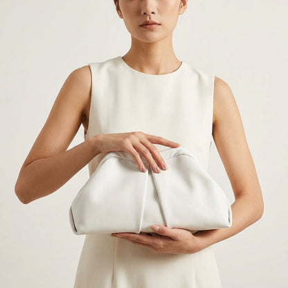 Sac à Main Drapé avec Bandoulière Chaîne